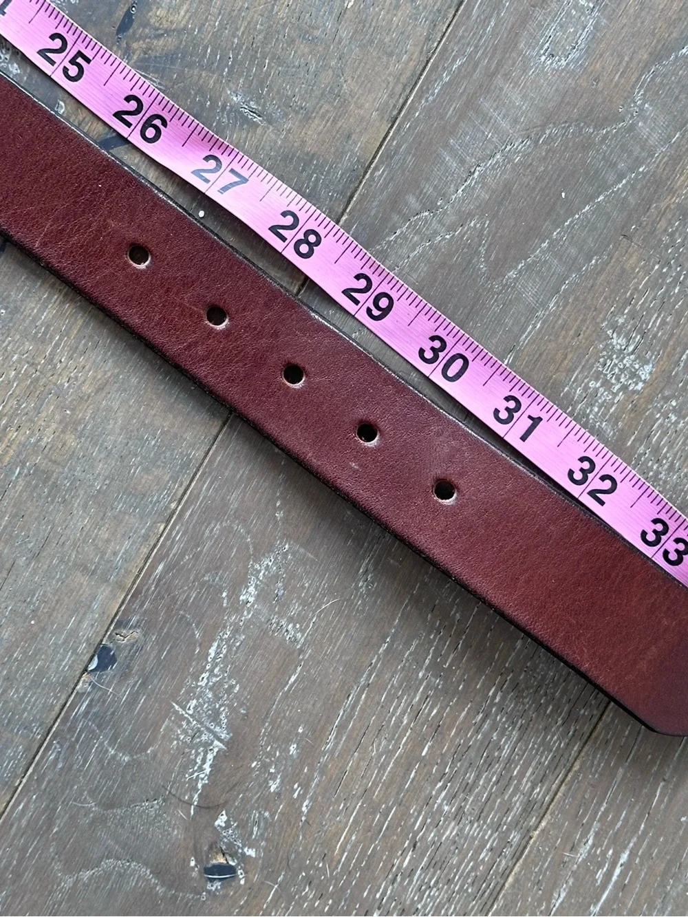Vintage GAP Brown ITALIAN Leather Belt Size 30 USA Made